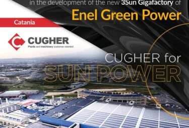 Cugher is partner of Bottero in the development of the new 3Sun Gigafactory of Enel Green Power